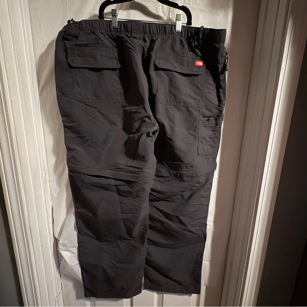 The North Face Convertible Cargo Hiking Pants Mens XXL Charcoal Gray Technical